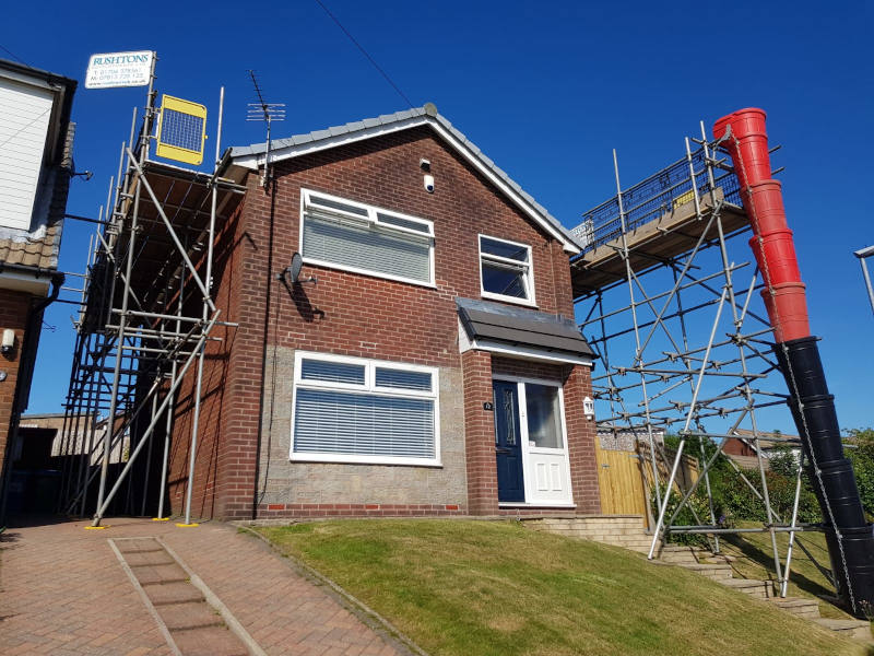 Roofing Scaffold Bury